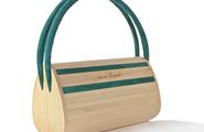 mei tasch´ for women. Schmucke Damenhandtasche aus echtem Zirbenholz mit Samt- oder Lederapplikationen und Magnetverschluss