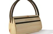 mei tasch´ for women. Schmucke Damenhandtasche aus echtem Zirbenholz mit Samt- oder Lederapplikationen und Magnetverschluss